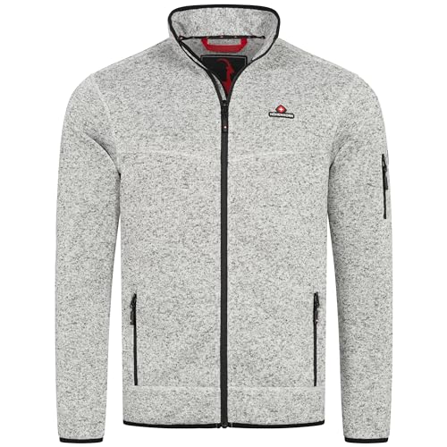 Höhenhorn Tacul Herren Jacke Fleece Strickjacke Hellgrau Gr. XXL