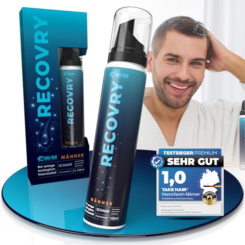 Anti-Haarausfall Schaum für Männer mit Redensyl® & Procapil® – 4 Monate Vorrat (200 ml) – für volleres, kräftigeres Haar – Panthenol, Ciatonic® HA – inkl. Masterclass