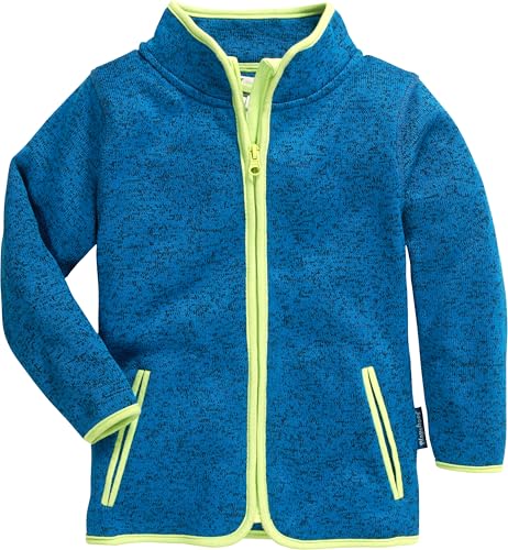 Playshoes Fleece-Jacke Unisex Kinder Outdoor-Oberteil, blau Strickfleece, 128