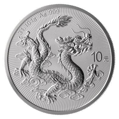 1 unze Silbermünze China - Drache/Dragon 2025 - Tang Dynasty & Grosse Mauer - 1 Oz Silber silver coin - Neue Anlagemünzenserie ! Die erste offizielle Silber Bullionmünze aus China!