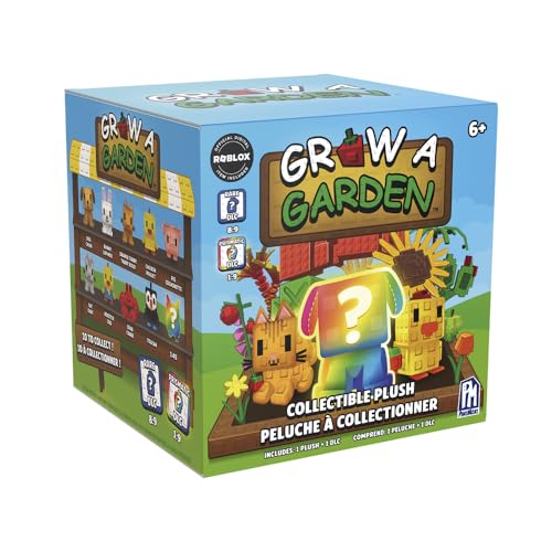 Grow a Garden Serie 1 Mystery Collectible Plush, Offizielle Roblox Haustier Plüschfigur mit DLC Code, 10 cm Blind Box Überraschung, ab 6 Jahren
