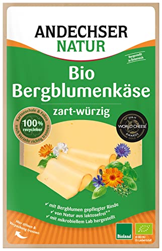 Andechser Natur Bio Bergblumenkäse 50% in Scheiben, 125g
