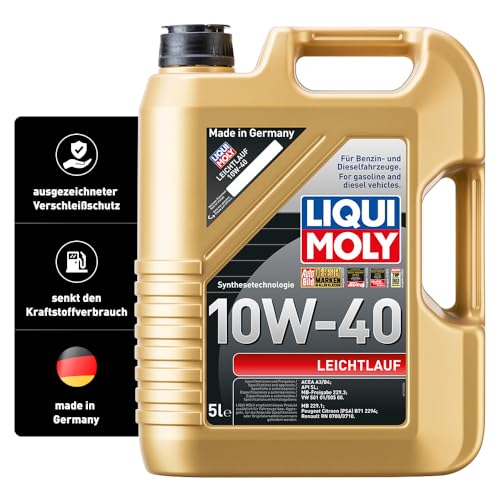 LIQUI MOLY Leichtlauf 10W-40 | 5 L | Synthesetechnologie Motoröl | Art.-Nr.: 1310