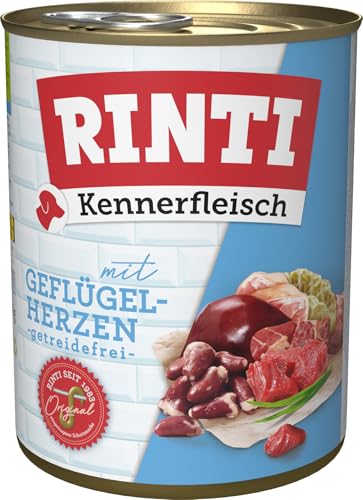 RINTI Kennerfleisch mit Geflügelherzen 12 x 800 g