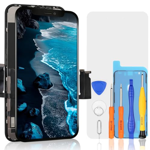bokman für iPhone XR Display Ersatzbildschirm Schwarz 3D Touch Digitizer LCD-Glas-Touchscreen 6,1 Zoll, kompatibel A1984, A2105, A2106, A2108