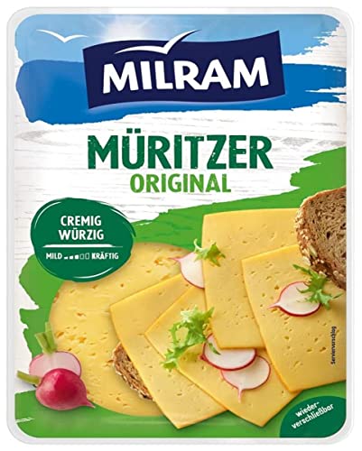 MILRAM Müritzer Original cremig- würzig Käse in Scheiben, 150 g