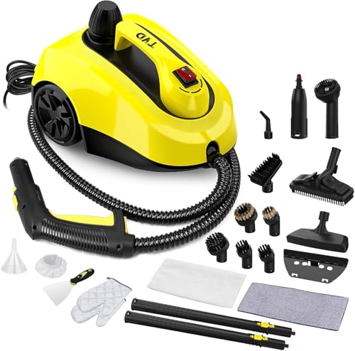 TVD Dampfreiniger, Polstermöbelreiniger, Dampfreiniger mit 5 m extra langem Netzkabel für Bodendampfer, Ofen, Teppich, Sofa, Polster, Bettwanzen.