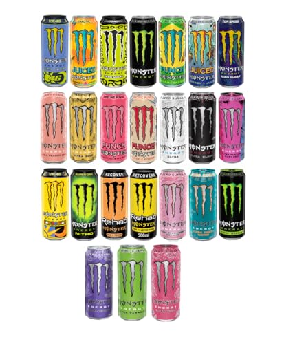 Monster Energy – Große Mischung aus 24 verschiedenen Energy-Drinks (24 Dosen)
