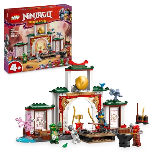 LEGO NINJAGO Spinjitzu-Tempel der Ninja - Spielset mit 4 Minifiguren und 1 Drachen Figur - Bauset - Weihnachts- oder Geburtstagsgeschenk für Jungen und Mädchen ab 4 Jahren 71831