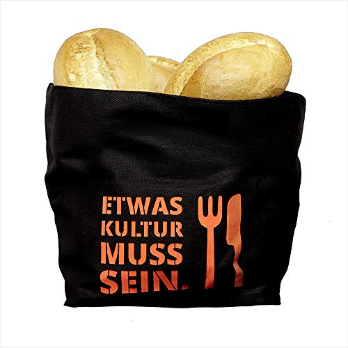 Rammstein Brotkorb ”Etwas Kultur” schwarz, Offizielles Band Merchandise