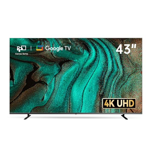 FPD Fernseher 43 Zoll, (108 cm) 4K UHD Smart TV mit Google TV – Dolby Vision, Dolby Atmos, HDR10, MEMC | Geeignet für Streaming, Gaming, Alltag