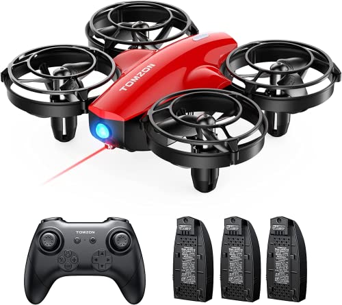 Tomzon mini Drohne für Kinder Anfänger RC Quadrocopter mit 24min Lange Flugzeit, Kampfdrohne mit 360° Propellerschutz, Flugzeug ferngesteuert Spielzeug Drohne Werfen Go/3D Flip/Kreisflug, Nano Drone