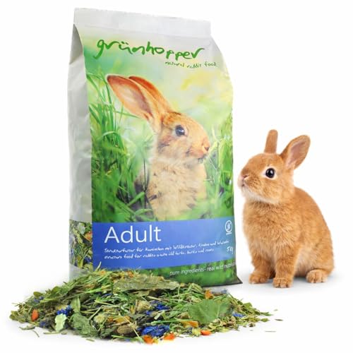 grünhopper Adult 5kg Strukturfutter Kaninchenfutter