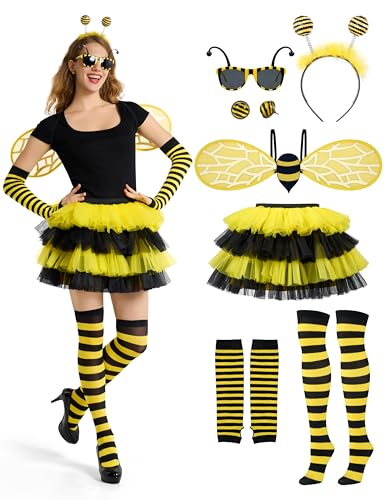 Spooktacular Creations Halloween-Kostüm mit Bienenflügeln für Erwachsene, Damen