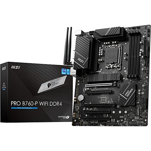 MSI PRO B760-P WiFi DDR4 - LGA 1700 ATX Mainboard