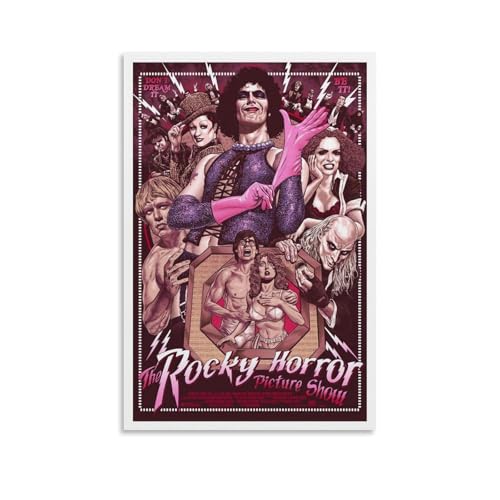 Duboueu The Rocky Horror Picture Show Movie Retro Vintage Poster Für Zimmer, Ästhetische Leinwand-Wandkunst, Schlafzimmer-Dekor Poster 12x18inch(30x45cm)