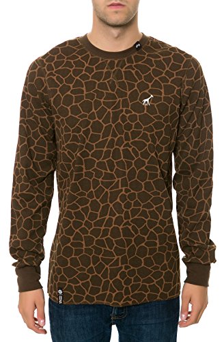 LRG Herren Thermohemd Giraffe, braun, X-Groß