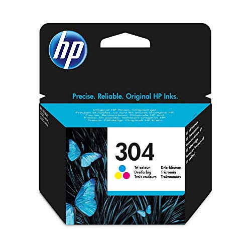HP 304 (N9K05AE) Original Druckerpatrone Farbe für HP DeskJet 26xx, 37xx, HP ENVY 50xx