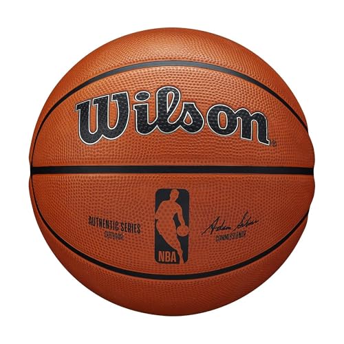 Wilson Unisex-Adult NBA Authentic Series Outdoor Basketball, Brown, 7