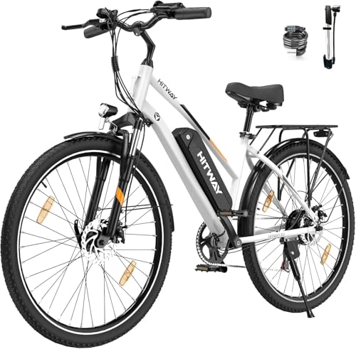 HITWAY E Bike 28 Zoll, Elektrofahrrad Pedelec für Damen und Herren, E-Fahrrad mit 36V 12Ah/13Ah Wechselakku, 250W Motor, 7 Gang Schaltung,StVZO Citybike Electric Bike Ebike Reichweite bis zu 35-90km
