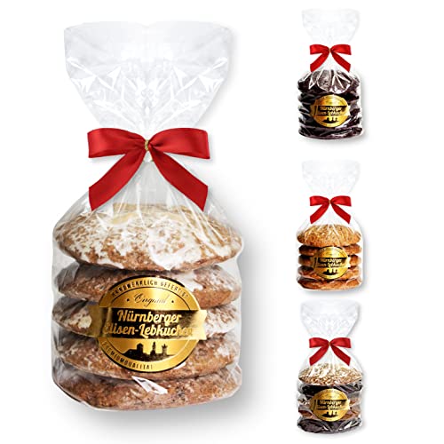 Original Nürnberger Elisen Lebkuchen Zuckerglasiert, 5 Stück, 400g