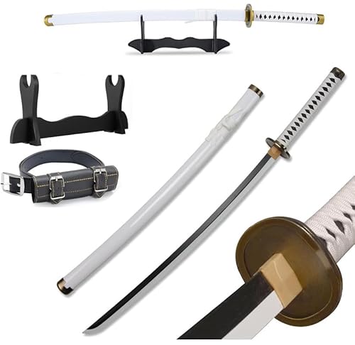 Udekit Anime Ninja Bambus Schwert Katana Krieger Waffen–40Zoll(104cm),mit Gürtel und Halter,für Halloween Motto Party Karneval Dress Up Party Cosplay