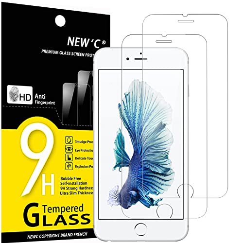 NEW'C 2 Stück für iPhone 6s Plus, iPhone 6 Plus für Panzerglas, Frei von Kratzern, 9H Härte, HD Displayschutzfolie, 0.33mm Ultra-klar, Ultrabeständig