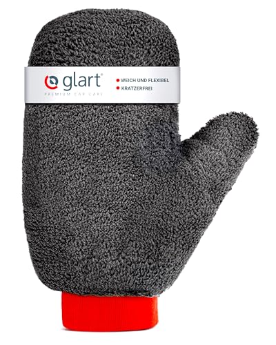 Glart 44FH Mikrofaser Felgenhandschuh 27x12 cm – Auto Felgen Waschhandschuh mit Bündchen – Felgenreinigung ohne Kratzer – Für Alufelgen und Stahlfelgen, Radkappen – Ersatz zur Felgenbürste