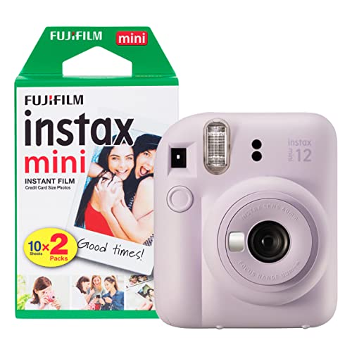 Fujifilm instax Mini 12 Sofortbildkamera mit 20 Filmen, Lila
