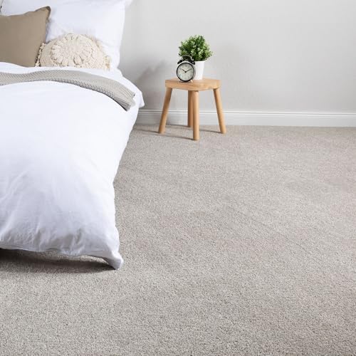 Steffensmeier Teppichboden Capri Meterware | Auslegware für Kinderzimmer Wohnzimmer Schlafzimmer | Hellgrau, Größe: 200x400 cm
