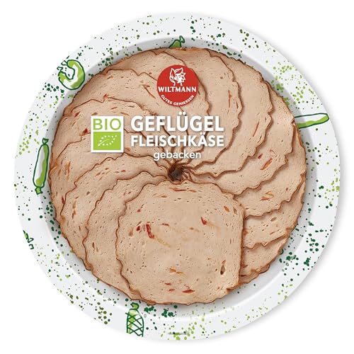 Wiltmann Bio Geflügel Fleischkäse mit Paprika , 80 g