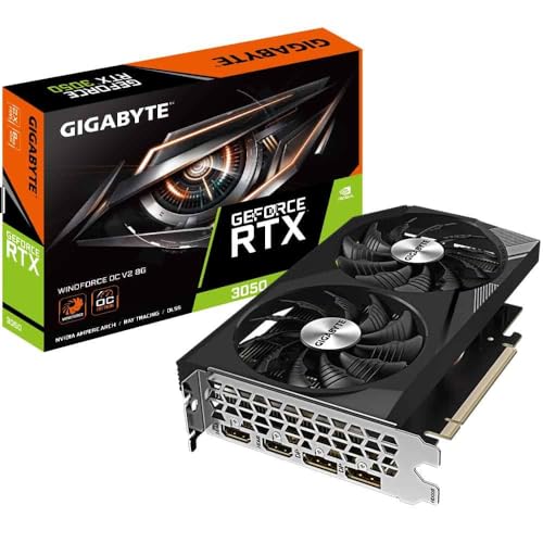 Gigabyte GeForce RTX 3050 Windforce OC V2 8G 8GB GDDR6 - GV-N3050WF2OCV2-8GD