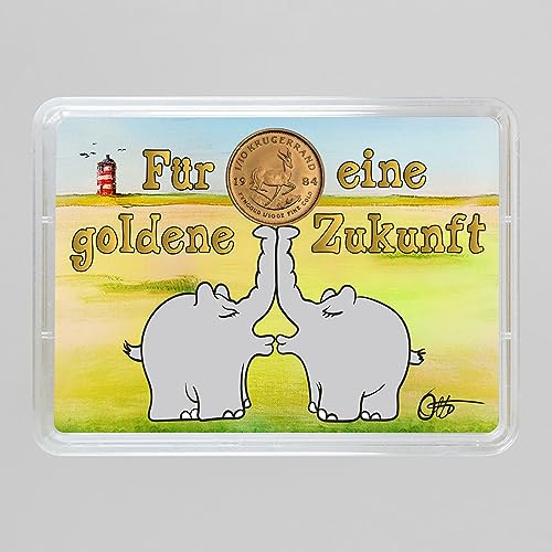 Goldmünze Krügerrand 1/10 oz Gold Südafrika Küssende Ottifanten versch. Jahrgang World of Coins