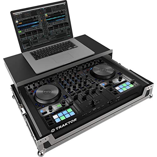PEP FC-S4 MK3 - Flightcase mit Laptopablage passend für Native Instruments Traktor Kontrol S4 MK3 DJ Controller