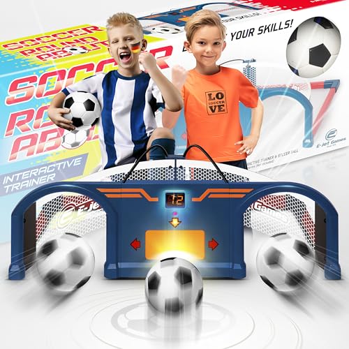 E-JET Soccer Roundabout | Fußball Spielzeugset für Kinder, Indoor Spielzeug, Geburtstag Ostern Geschenke für Jungen Mädchen ab 6 7 8 9 10 Jahre