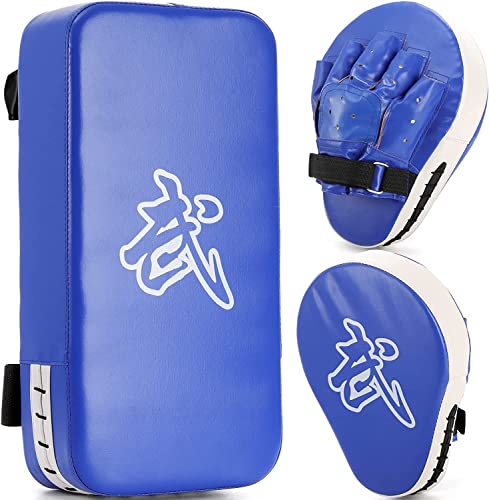 WUWEOT 2-in-1-Punching-Patch-Set, Boxhandschuhe, Fokus-Pads und Taewondo-Focus-Schild, Thai-Pads, Karate-Punching-Handschuhe, Kick-Box-Schild, Kampfsport, MMA-Punching-Handschuhe