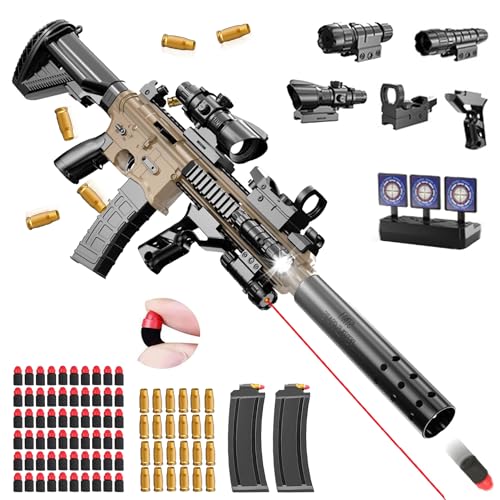 Spielzeug Pistole Erwachsene,Schaumstoff Soft Bullet Gun Spielzeug,Soft Bullet Gun M416,Schaumstoff Pistole,manuelles Nachladen,Soft Bullet Toy Gun Pistole für Erwachsenegeschenke