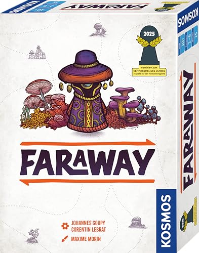 KOSMOS Faraway, nominiert zum Spiel des Jahres 2025