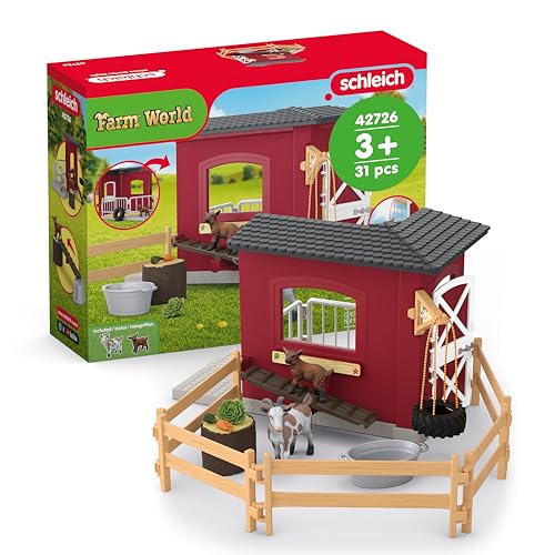 schleich Farm World | Ziegenstall 42726 | ab 3 Jahre | 31 Teile