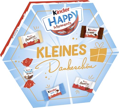 kinder Happy Moments Mini Mix – Zum geselligen Anbieten, Teilen mit Freunden und Familie – Muttertagsgeschenk, Vatertagsgeschenk – 161 g