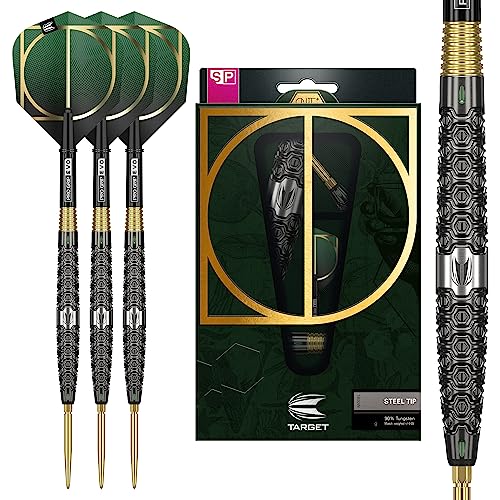 Target Darts Cult 01 90% Wolfram Schweizer Spitze Stahlspitze Darts Set, 23G | Swiss Point Dart Set, Tungsten Barrel, Profi Dart Set, Swiss Point Tool inklusive