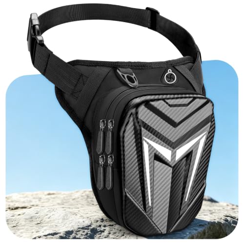 Mohard Beintasche Motorrad, wasserdichte Oberschenkeltasche Gürteltasche