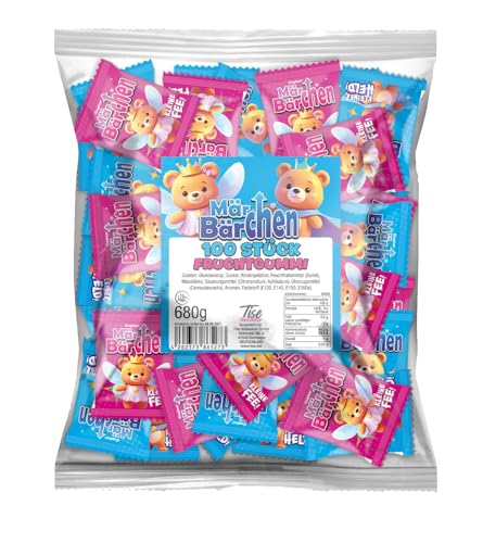Tise Süsswaren Märchen Bärchen Gummibärchen (100 Stück 680g), ideal als Wurfmaterial Karneval