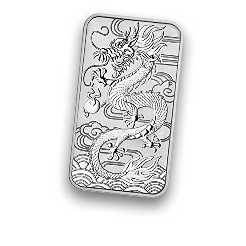 1 Unze Drache Rectangular 2018 Silber 1 oz Silberbarren