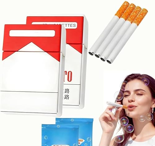 Seifenblasen Zigaretten, Bubble Puff Zigaretten, Smoke Seifenblasen, Zigarettens Seifenblasens, Neuheit Geschenke für Damen Herren