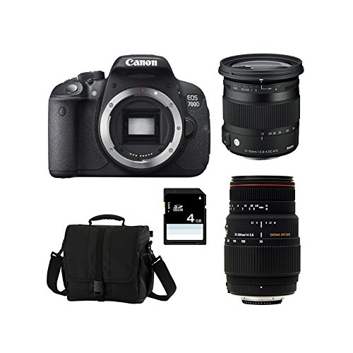 CANON EOS 700D + SIGMA 17-70 CONTEMPORARY + SIGMA 70-300 DG APO MACRO + Sac + Carte Sd 4 Go