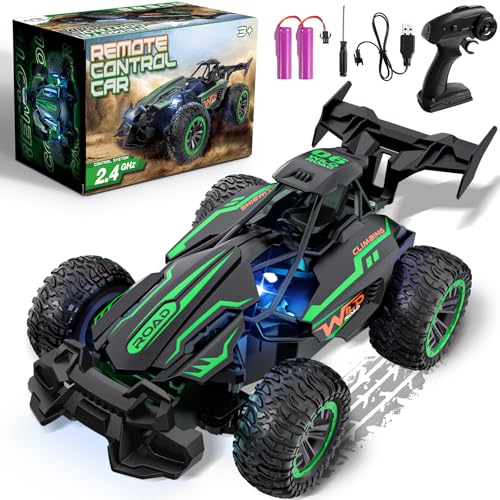 Perbabe Ferngesteuertes Auto, 2.4GHz 20+KM/H Rc Auto 2WD All Terrain Off-Road RC Car Mit wiederaufladbarer Batterie RC Truck ab 3 4 5 6 7 8 9 10 Jahre Geländegängig Spielzeug Geschenk für Kinder