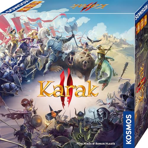 KOSMOS Karak 2 - Das Abenteuer geht weiter, Familienspiel ab 10 Jahre | für 2-5 Personen, Fantasy Abenteuer Spiel, Brettspiel mit Würfeln, deutsche Anleitung