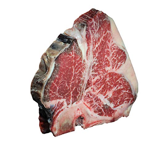 Porterhouse-Steak (700g) - Dry Aged, großes Steak mit Roastbeef- & Filetanteil, zum Grillen oder Kurzbraten - herzhaft , ausgereift & aromatisch