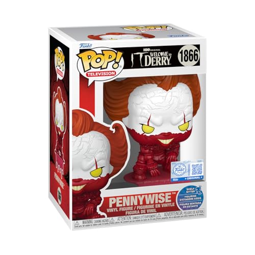 Funko POP! Television: IT - Welcome to Derry - Pennywise - Amazon Exklusiv - Sammelbare Vinylfigur - Geschenkidee - Offizielles Merchandise - Spielzeug für Kinder & Erwachsene